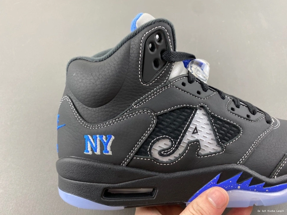 NY Men's DV4982-004 Black Jordan Retro 5 Awake  1030